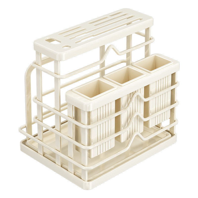 2025 New Kitchen Knife Rack Storage Rack Countertop Cutting Board Rack Kitchen Knife Cutting Board Chopstick Cage Integrated Knife Storage Rack
