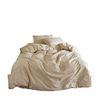 Japanese Homestay Class A Yarn-dyed Wash Cotton Cotton and Linen Four-piece Set Autumn and Winter Simple Linen Bed Sheet Quilt Cover Bedding