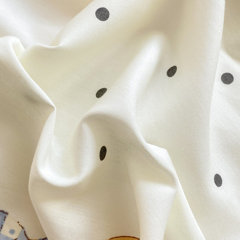 Class a 100% Pure Cotton Bedding Four-Piece Set, All-Cotton Bed Sheet and Duvet Cover, Double Three-Piece Set, Cartoon Pattern Bedding