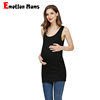 European and American Summer Modal Fabric Simple Vest Stretch Pregnant Women's Sling Round Neck Solid Color Sleeveless plus size Top