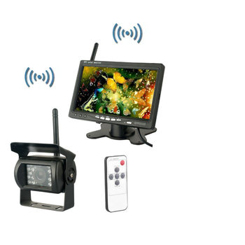 7 inch 2.4g car Wireless reversing display infrared HD night vision bus truck Camera 7 inch display