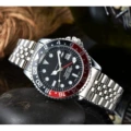 Black and red five-bead steel