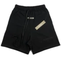 Embroidered black shorts