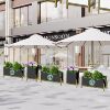 Outdoor Wrought Iron Flower Box Combination Commercial Street Partition Flower Trough Courtyard Movable Flower Bed Terrace Outdoor Flower Pond