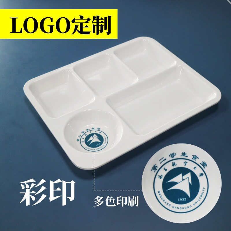 Factory Customizable Melamine Plastic Products Plates Tableware Foreign Trade Cartoon Pattern Disc Trade Gifts Cross-Border