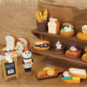 Japanese grocery ZAKKA food play INS bread baking coffee shop decoration shooting props miniature resin small ornaments