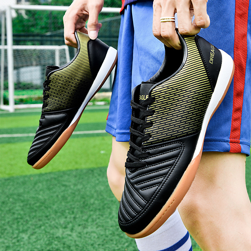 Giày bóng đá nam cổ thấp đinh gãy tập luyện thi đấu size 38-45 — DR07 đinh gãy đen trắng, DR07 đinh gãy vàng đen