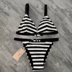 Xingcheng Factory in stock Printed Multicolor Bikini Lace-up Swimsuit Beach Sisters Fashion Brand plus size Bikini
