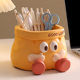 Cute Cartoon Paper Bag Storage Ornaments Large Capacity Penholder Office Workstation Desktop Decoration Creative Birthday Gift