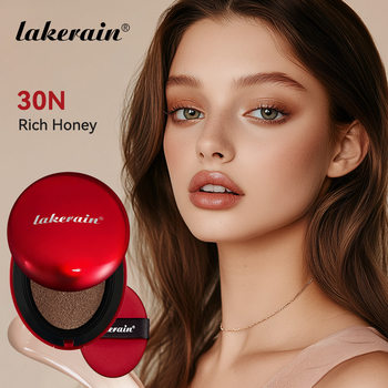 Cross Border Lakerain Air Cushion Concealer Foundation 12 Color Natural Makeup Holding Cream Muscle Moisturizing Air Cushion Foundation