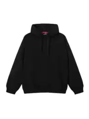 Supreme Fleece-Lined Casual Streetwear Couple's Pullover Hoodie Set Unisex