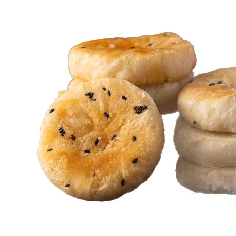 Chaoshan Mung Bean Cake Huilai Old-Fashioned Mung Bean Cake Crispy Salty Pastry Traditional Pastry Tea Snack Production and Distribution