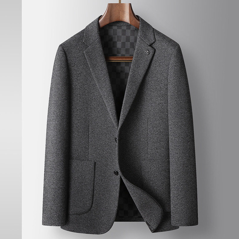 Áo Vest Nam Silk Wool (Sợi Tơ Len) Phong Cách Business Casual Chống Nhăn Màu Xám