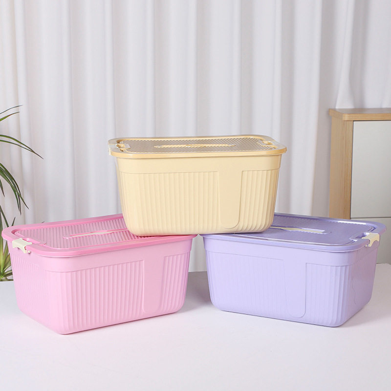 New Children's Sundries Storage Box Household Portable Large Storage Box with Lid Thickened Car Storage Box