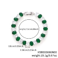 KSB00068 White Gold Green Diamond