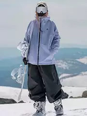 Japanese retro functional waterproof overalls men's spring and autumn fashion brand loose straight wide-leg casual trousers ski pants