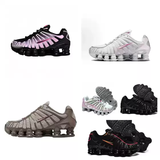 Shox Full-Length Column Air Cushion Heightening Running Shoes Mesh Versatile Breathable Men's and Women's Column Sports Shoes Tl13 Shoes