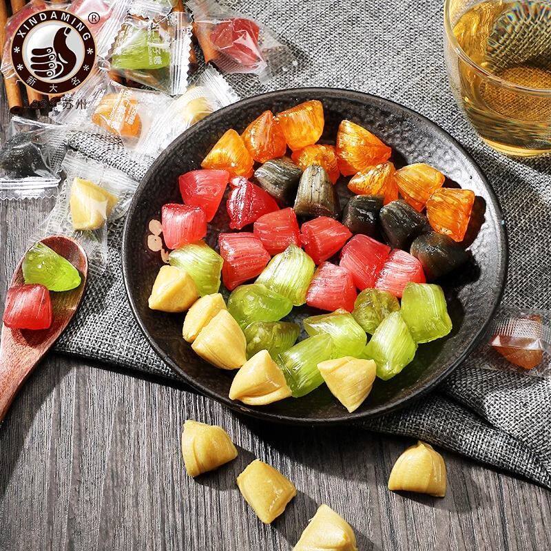 Authentic Suzhou Specialty Pine Nut Rice Dumpling Candy, Nostalgic Childhood Leisure Snack, Traditional Triangular Candy with Less Pine Nuts