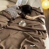 Yuchuan preferred, Maillard four-layer wrinkled yarn tassel blanket cotton nap blanket hotel with air conditioning blanket