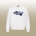 B1112 round neck white