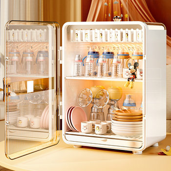 Baby Bottle Storage Box, Baby Tableware Storage Box, Draining Tool, Supplementary Food Storage Cabinet, Special Storage Rack for Baby Bowls and Chopsticks