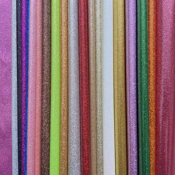 Crystal Glitter Leather Glitter Fabric Film Gradient Luggage Glitter Fabric Rainbow Gradient