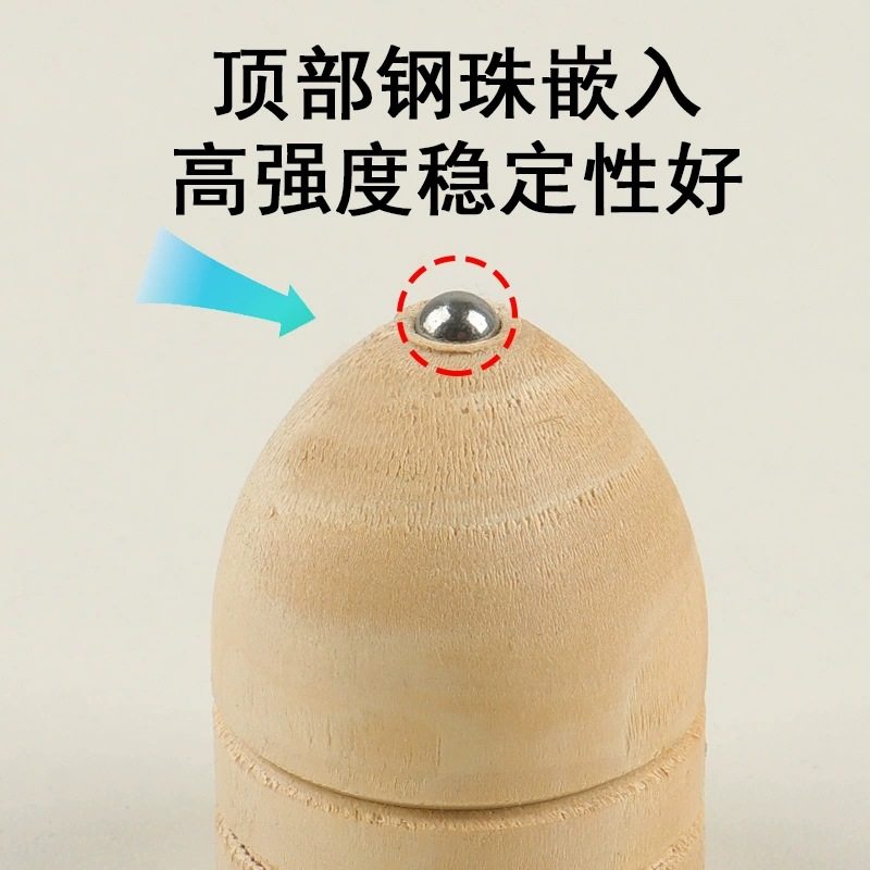 [Buy one get one free] Wooden Gyro Large Fitness Original Folk Solid Wood Dhara Belt Whip Rope