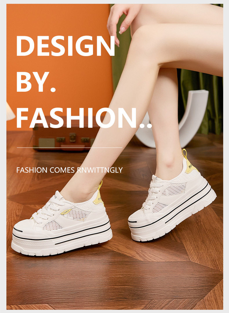 Sandal cao gót nữ hở mũi quai ngang đế dày — Trắng vàng, Trắng đỏ chi tiết 10