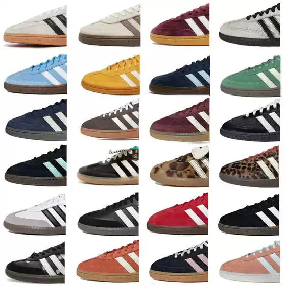 Putian Shoes, German Training Shoes, Spezial White and Blue, Wear-Resistant, Non-Slip, Sports Casual Versatile Shoes for Men and Women, Cross-Border