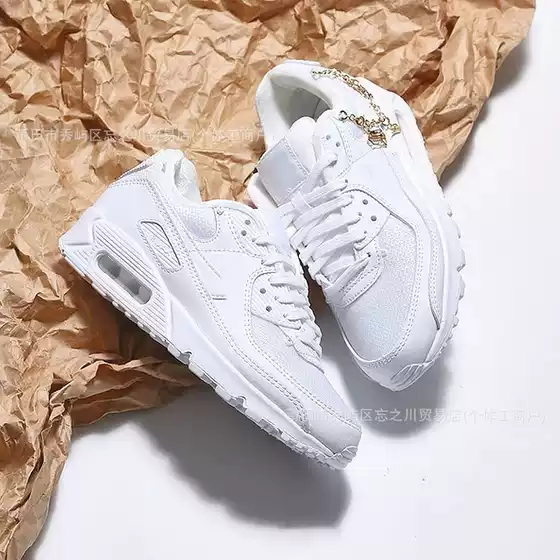 Putian Cross-Border Max90 Breathable Shock-Absorbing Fashionable Versatile Sports Couple Casual Height-Increasing Shoes for Men and Women