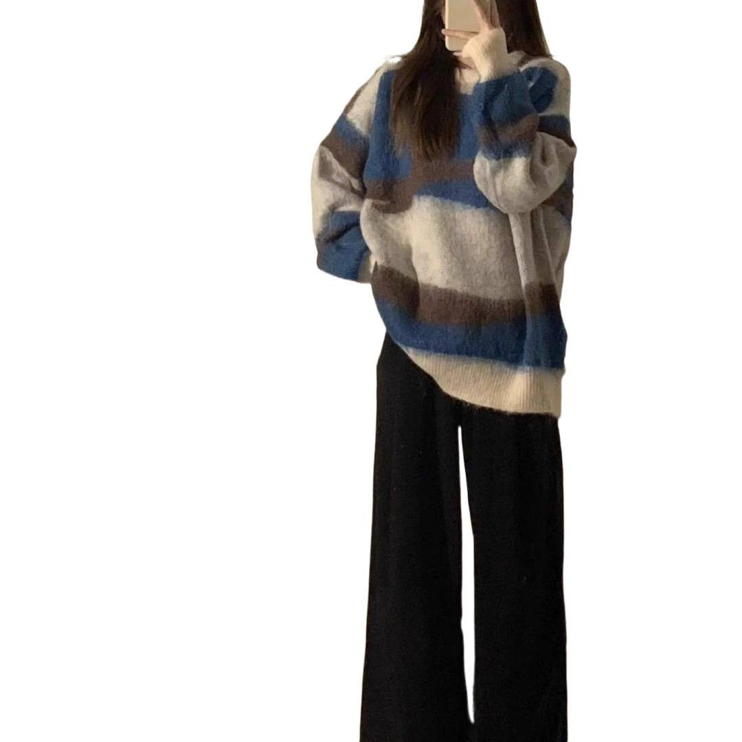 Maternity Autumn Outfit 2025 New Casual Clothes Top Two-Piece Set Fashion Petite Maternity Sweater Autumn Winter