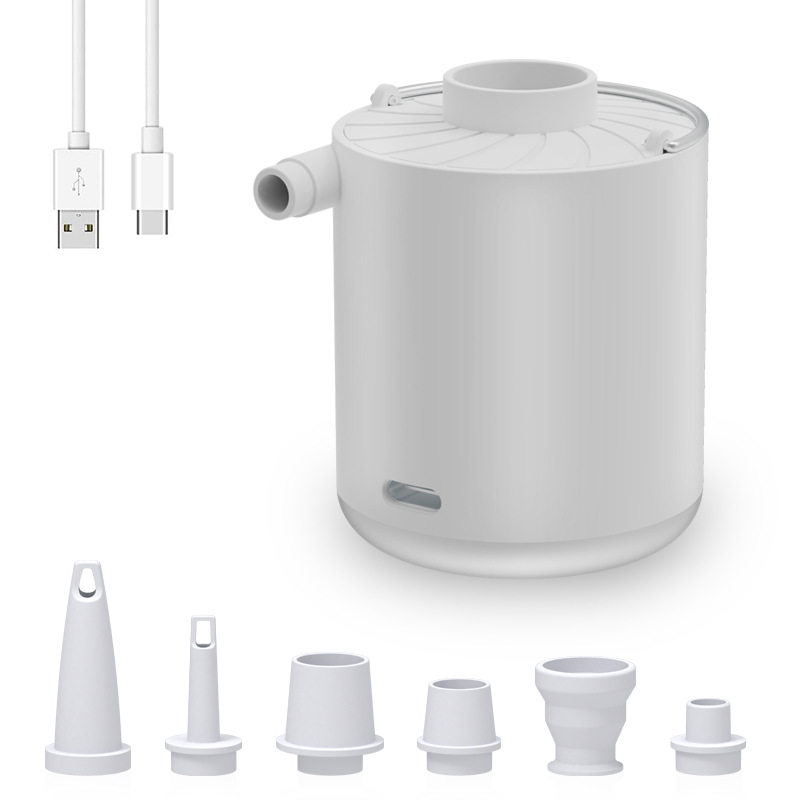 Outdoor storage electric air pump outdoor blowing and filling integrated illuminable air cushion swimming ring air pump