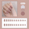 PD-61 pink silver French Internet celebrity fake nail stickers wear nail manicure finished nail patch nail patch