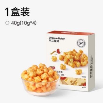 Fujibaby High Calcium Cheese Coconut Tomato Cheese Crisps 40g (10g*4 Packs) Children's Snack Puffs