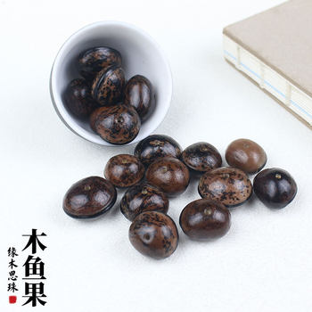 Manufacturer Wholesale Wood Fish Fruit Bodhi Seed Loose Beads Large Wood Fish Bodhi DIY Bracelet Rosary Jewelry Accessories