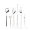 304 Stainless Steel Round Diamond Hammer Steak Knife and Fork Spoon Hotel Restaurant Household Solid Mirror Creative Tableware suit