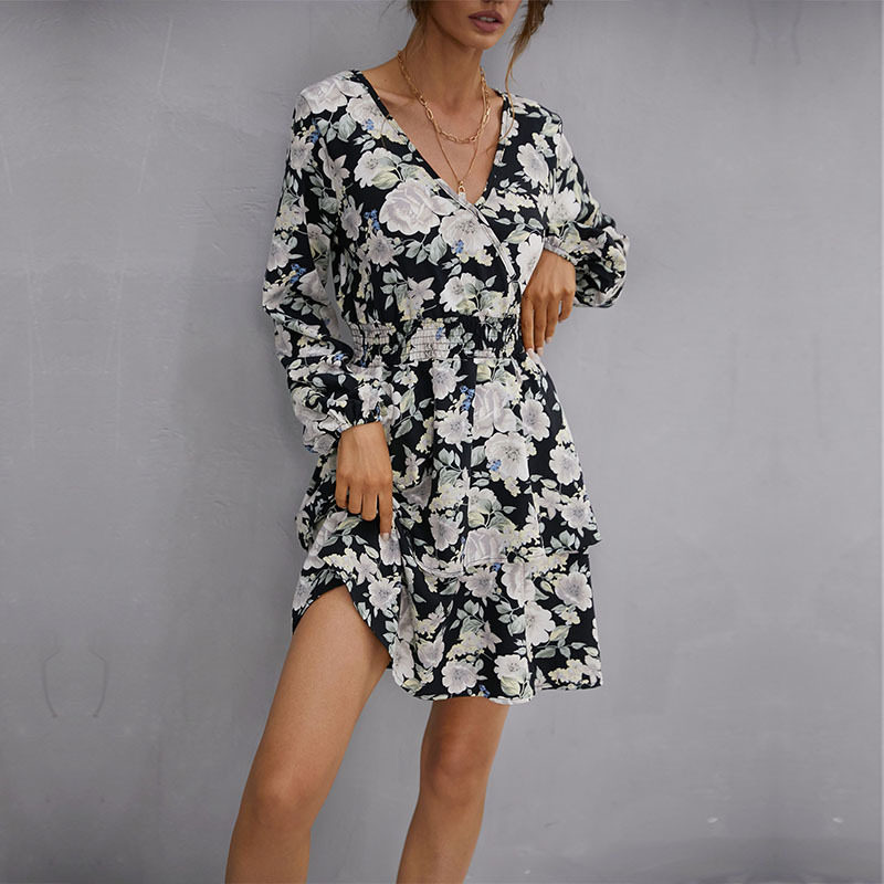 Fashionable Womens Long Sleeve Dress Slim Fit Elegant Design Spring and Autumn Wear Wholesale Available
