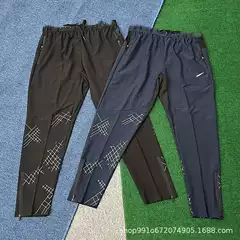 2025 New Men's Quick-Drying Loose Casual Pants Men's Sports Pants Long Pants Running Fitness Football Training Pants Zipper
