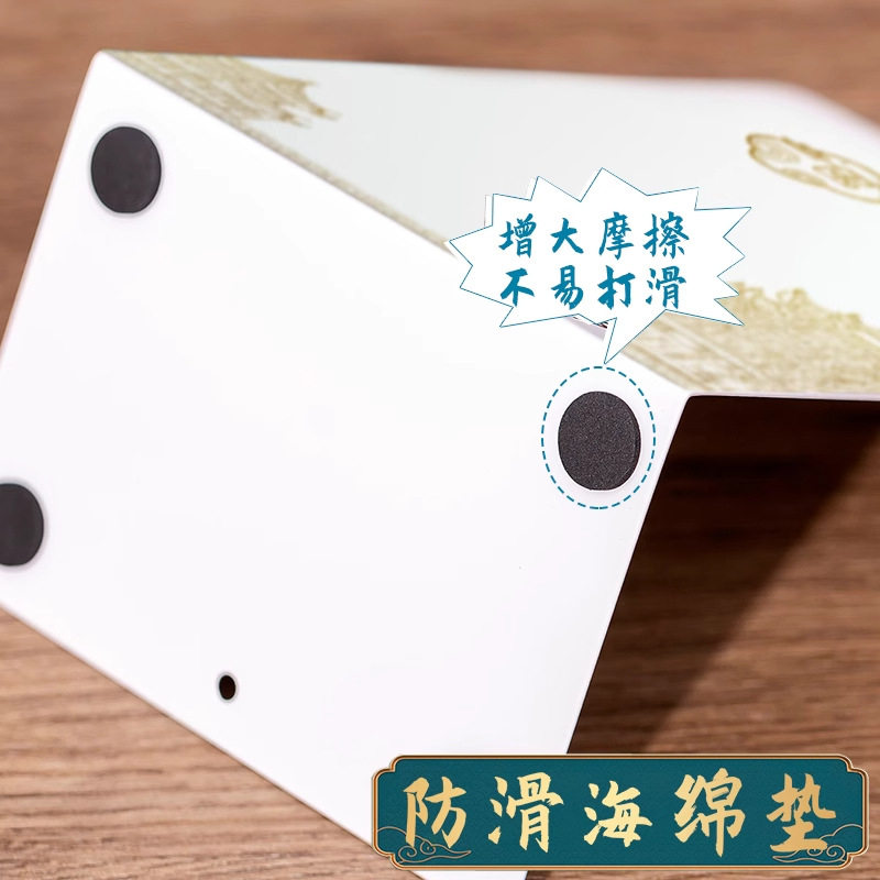 Chinese-Style Bookend New National Trend L-Shaped Simple Metal Bookshelf Desktop Storage Creative Book Holder