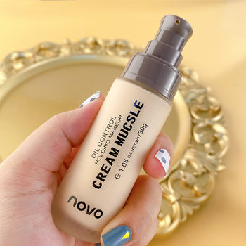 NOVO cream foundation texture light breathable makeup natural waterproof sweat concealer lasting do not take off makeup wholesale
