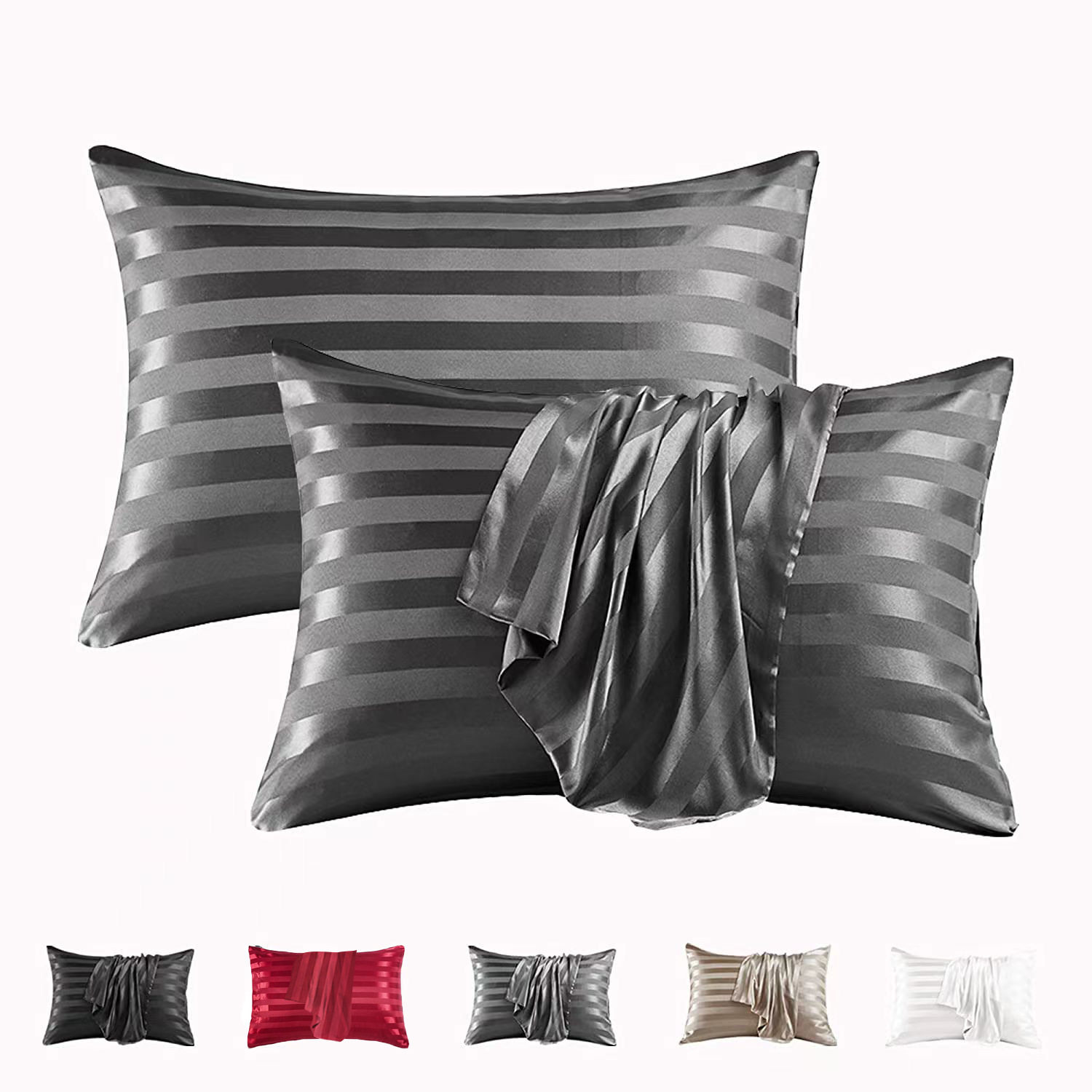 Satin Pillowcase Satin Jacquard Forged Envelope Pillow Bedding Amazon Pillow Case