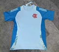 25-26 flamengo training uniform round neck light blue