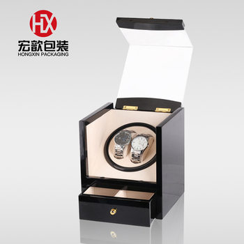 Electric Motor Box Single-Head Glossy Piano Lacquer Watch Winder Automatic Winding Watch Box Watch Case Craft Silent