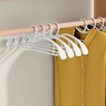 Short Neck Clothes Hanger for Home Use, Seamless Anti-Shoulder Angle Anti-Slip Clothes Hanger for Students Dormitory with Short Neck Clothes Hanger