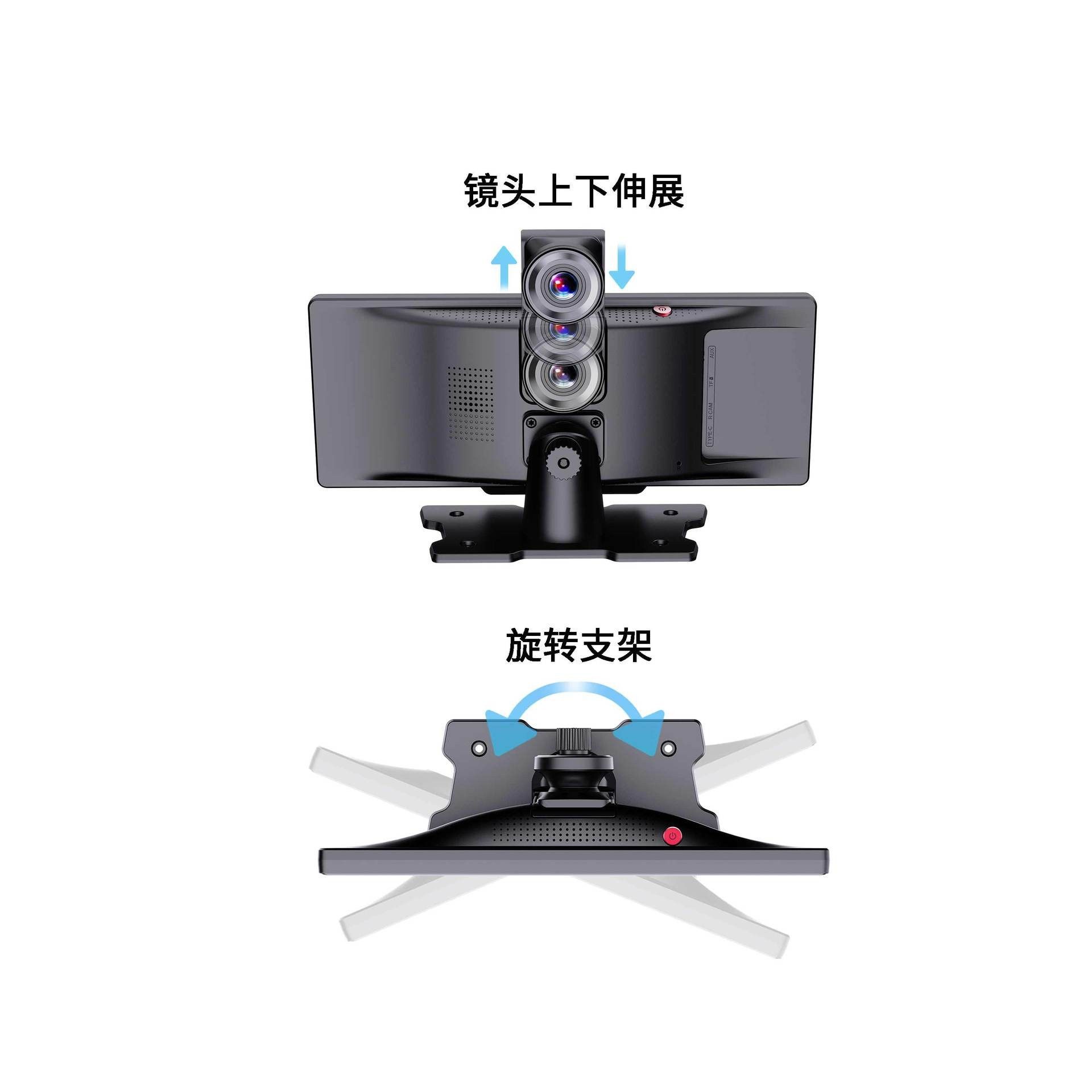 10.26 Smart Screen Carplay Center Console Navigation Bluetooth Androidauto4K Driving Recorder