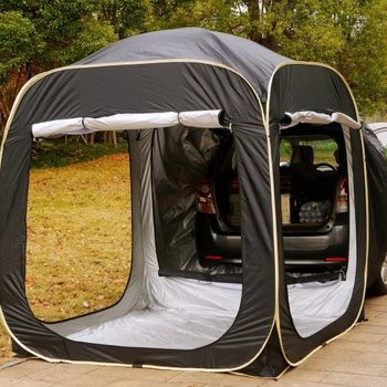 Outdoor car rear tent self-driving tour SUV car free pop-up tent anti-mosquito sunshade car rear tent
