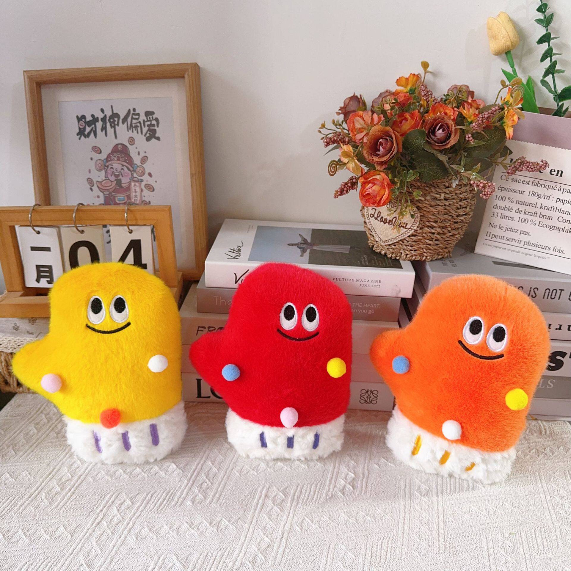 毛绒玩具八寸抓机娃娃批发婚礼抛洒公仔摆摊地推伴手礼活动玩偶