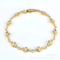 Golden white diamond bracelet 16cm