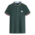 M's polo shirt-dark green