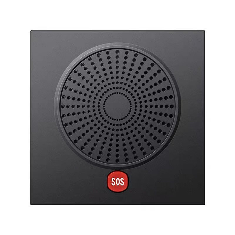 酒店客房壁挂电话机86盒一键拨号前台免提电梯客房浴室紧急呼叫器